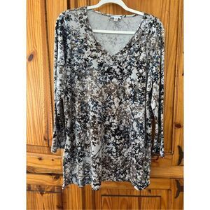 J. Jill “Pure Jill” Velour Tunic Top